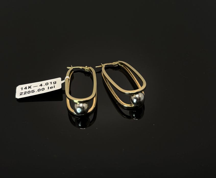 Bijuteria Royal cercei aur 14k 4.01 gr