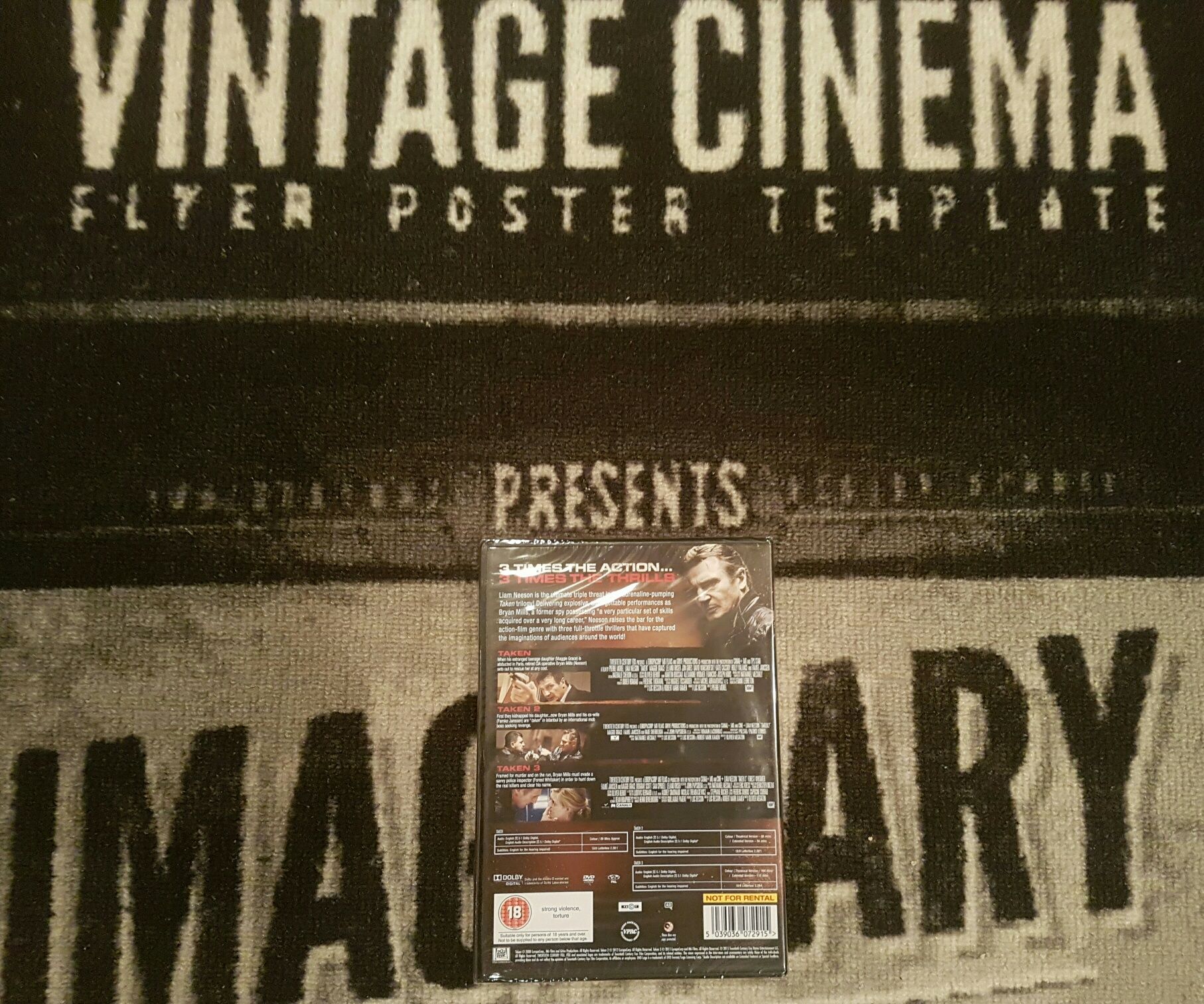 Filme DVD Taken 1-3 BoxSet ( Originale )