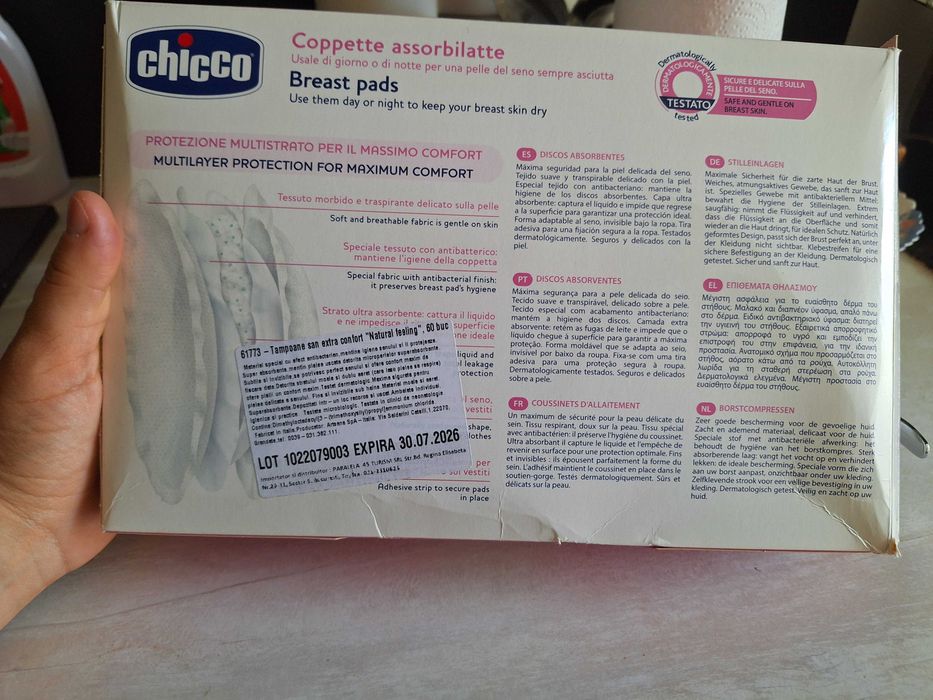 Tampoane absorbante pentru sâni Chicco 53 buc