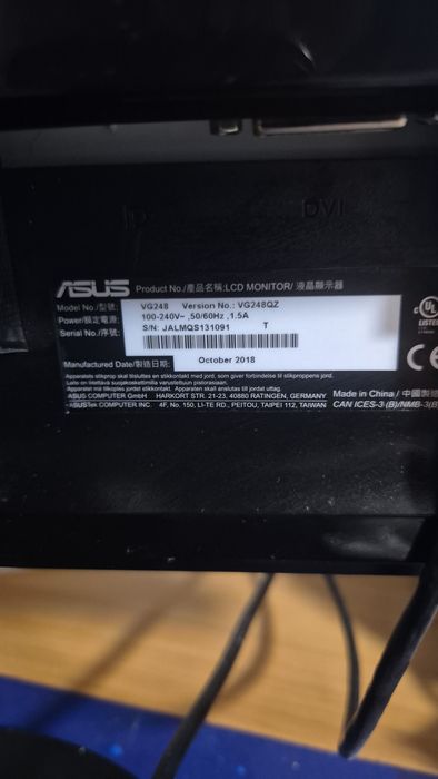 Monitor Asus 60hz second hand