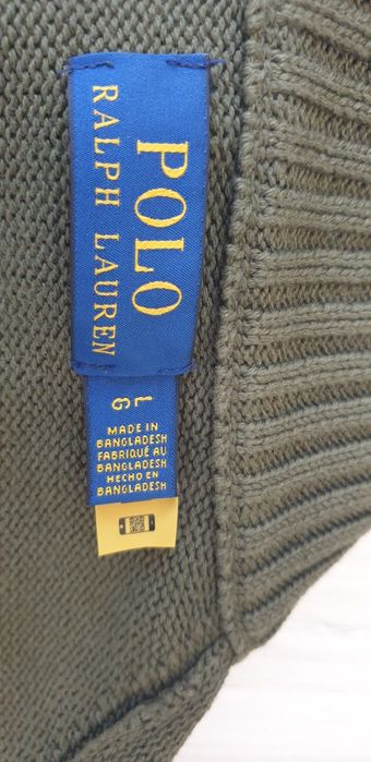 POLO Ralph Lauren Cotton Zip  L НОВО! ОРИГИНАЛ! Мъжки памучен Пуловер