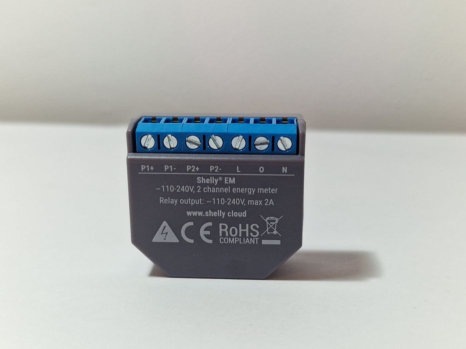Shelly EM energy meter cu control contactor
