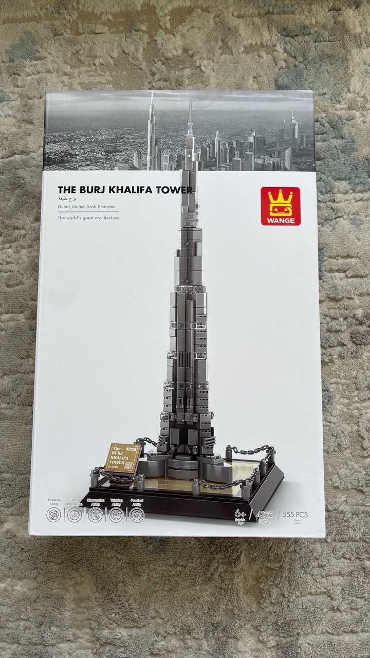 Конструктор Wange Burj Khalifa, новый, 555 деталей