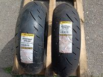2 anvelope de spate NOI Dunlop 180/55 R17 dot 1418