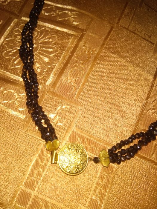 Бусы  из крупного бисера винтажные