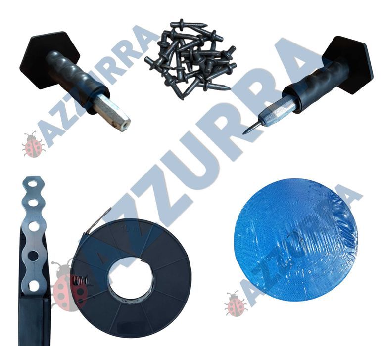 DORN cuie beton cap magnetic, banda perforata ,banda textilă cui guler
