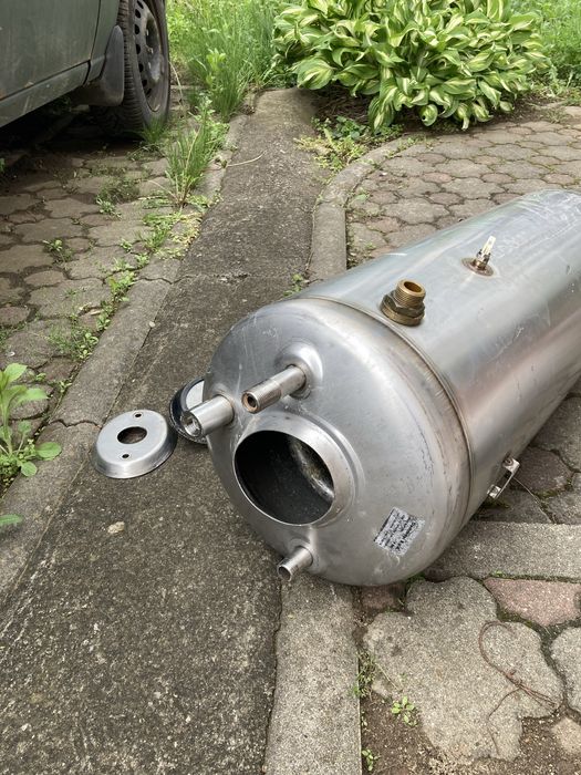 Recipient inox cu serpentina inox
