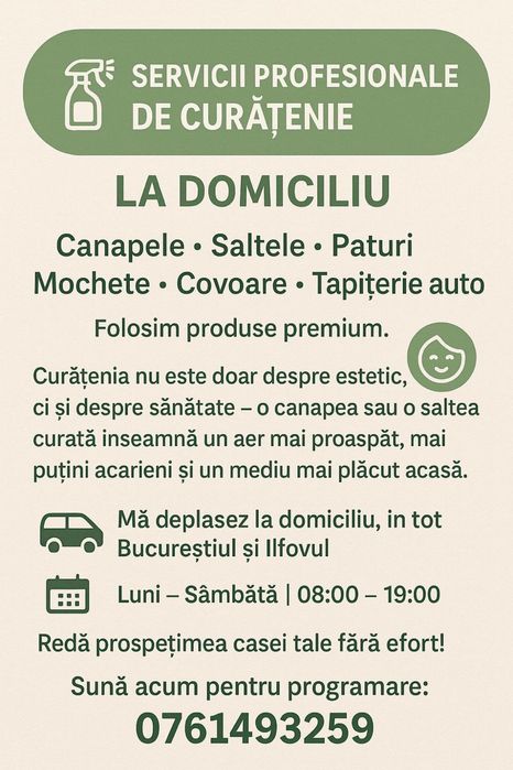 Curatenie profesionala  fara efort
