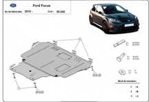 Scut metalic pentru motor FORD FOCUS 2010-2018, otel 2mm