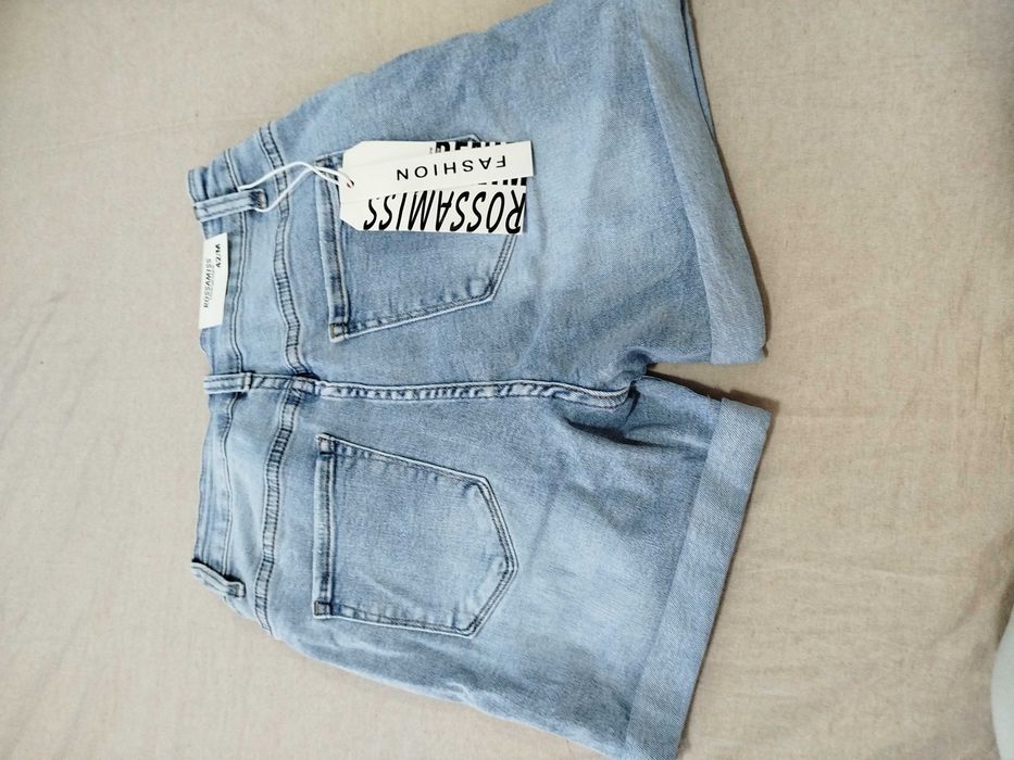 Дамски дънкови къси панталони Rossamiss нови с етикет XS S M