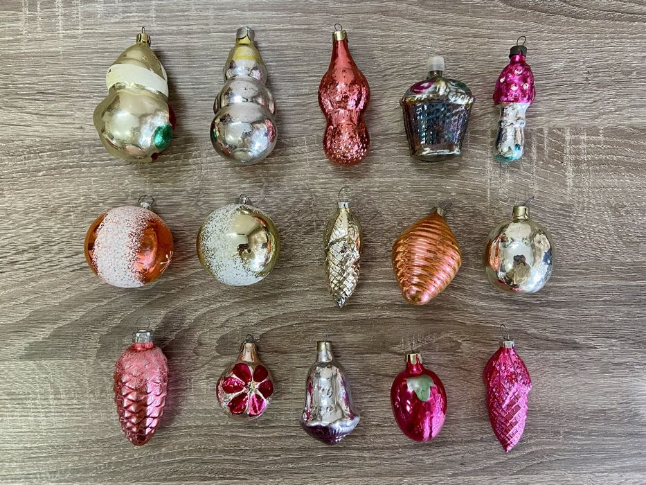 Винтидж съветски коледни играчки за елха