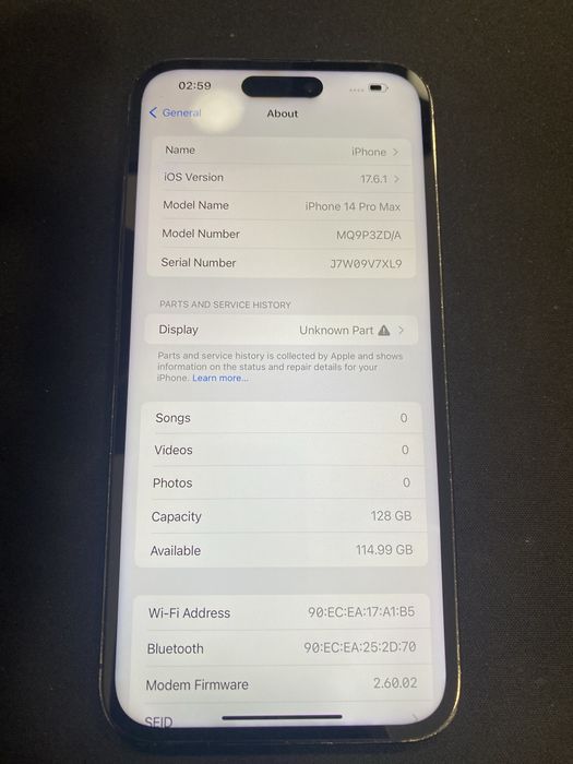 Iphone 14 Pro Max 128 Gb id-wku401