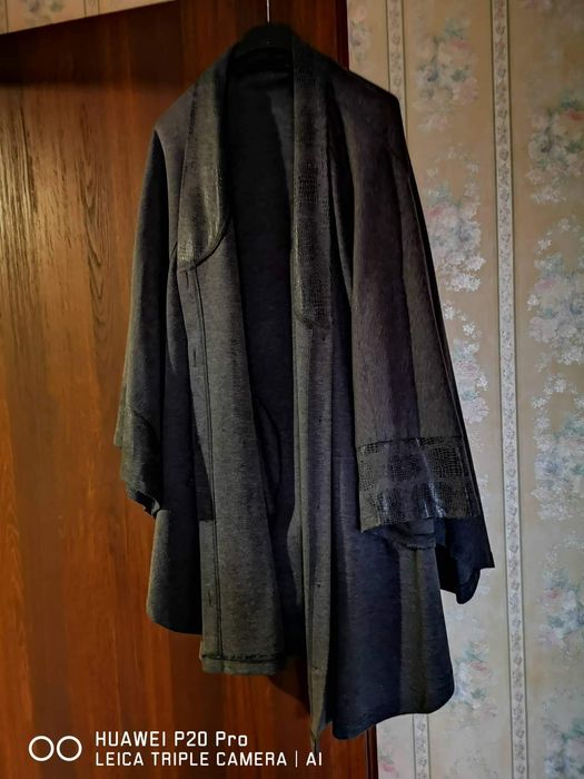 Модерен Шлифер пончо палто от вълна