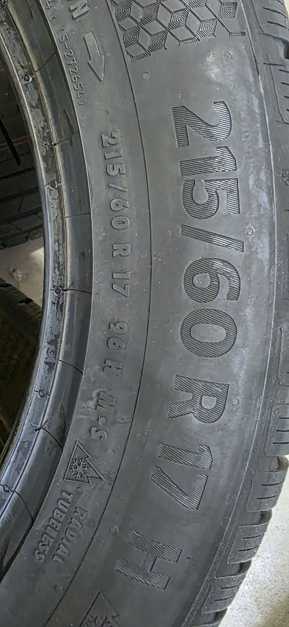 215/60/17 CONTINENTAL TS 870 нови