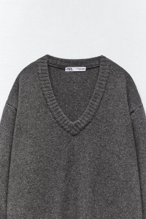 Pulover oversize casmir 100% Zara cașmir edition