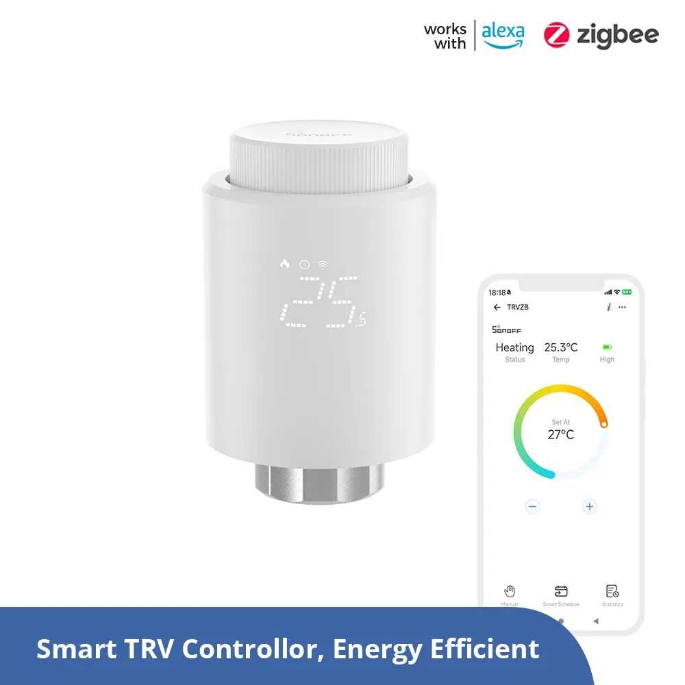 SONOFF ZigBee TRV - Интелигентна Термоглава за Радиатор