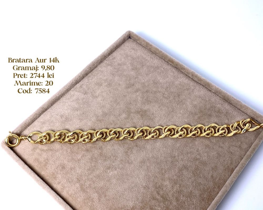 (7584) Bratara Aur 14k 9,80g FB Bijoux Euro Gold