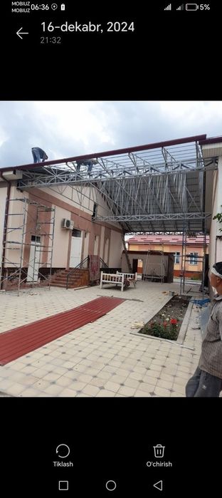 Konteyner materiallaridan tom naves issiqxona xizmatlari