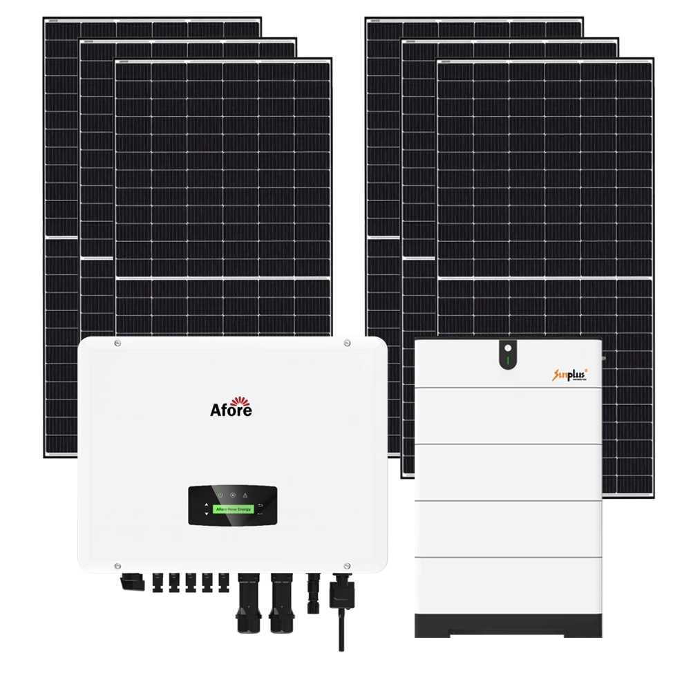 Трифазна автономна соларна система 5kW + 5.12 kwh литиева батерия