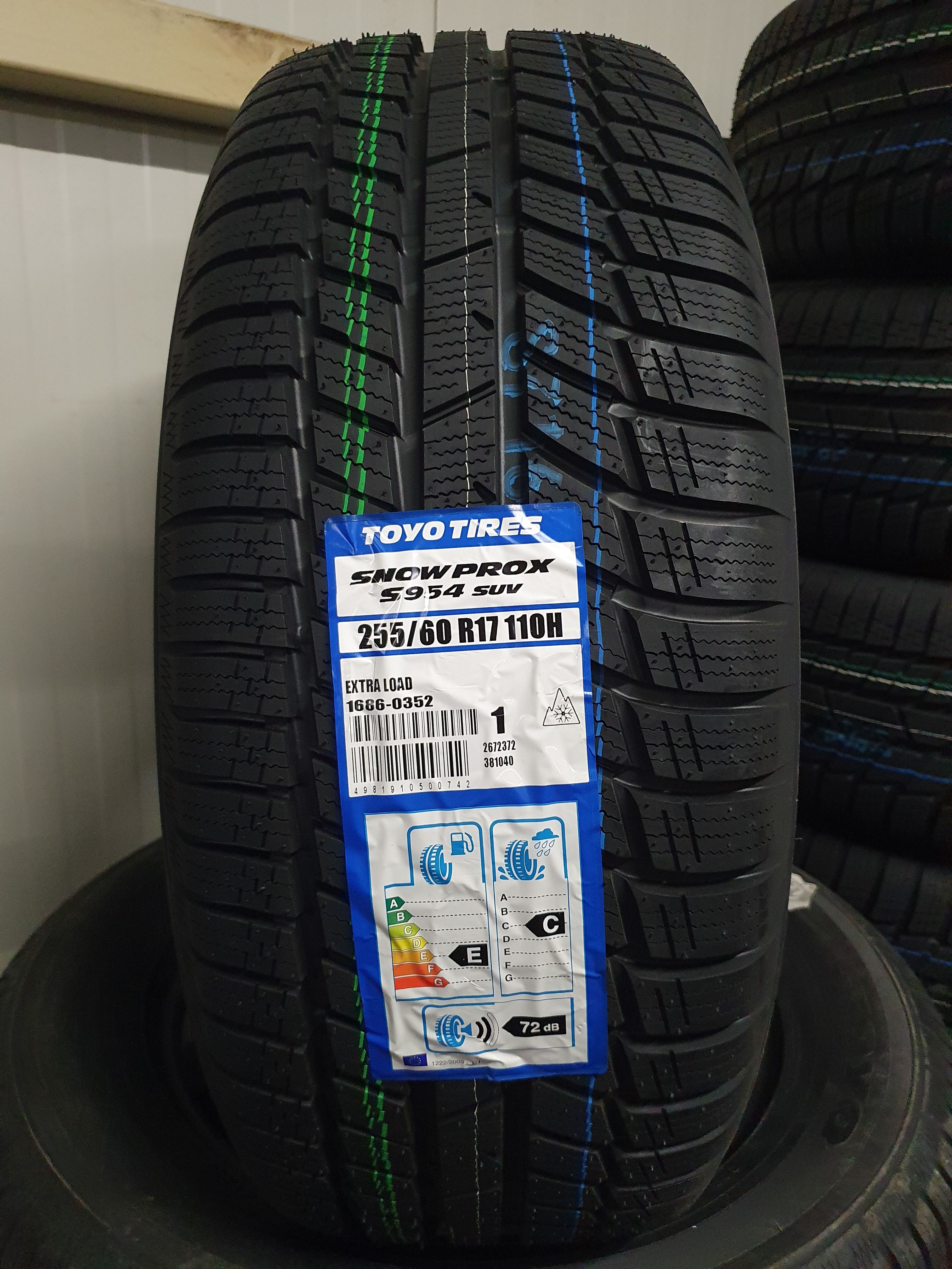 255/60r17 Toyo S954 Suv 110h Xl* Dot2620