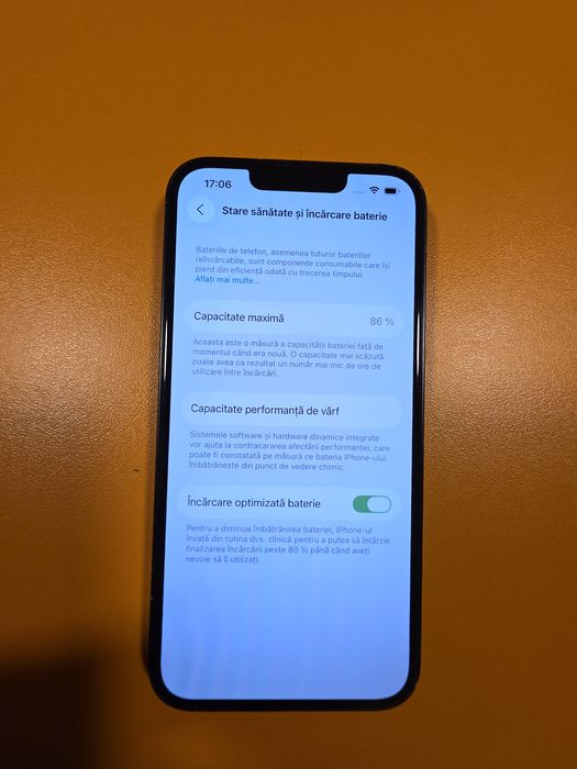 Iphone 13 128gb Black, liber de retea, 86% baterie, factura  garantie