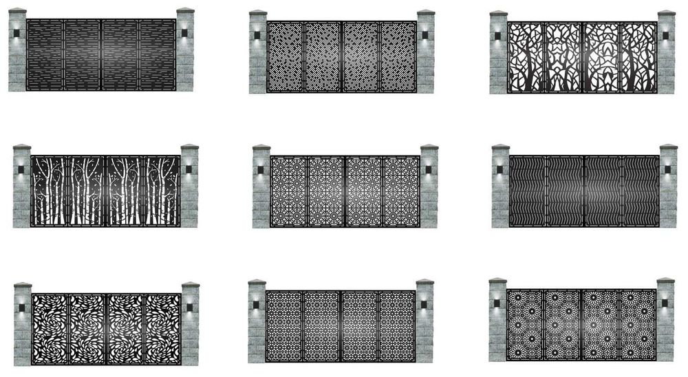 Panouri gard debitate CNC laser
