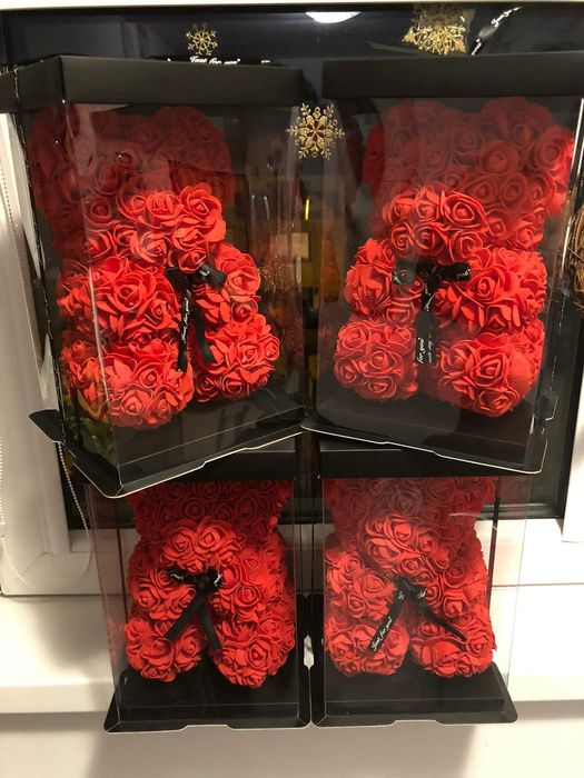 Urs trandafir mic si mare pt copii