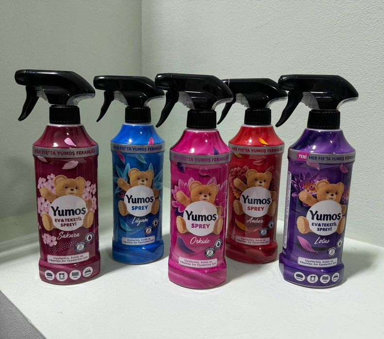 Yumos спрей подходящ за текстил, мебели и помещения,