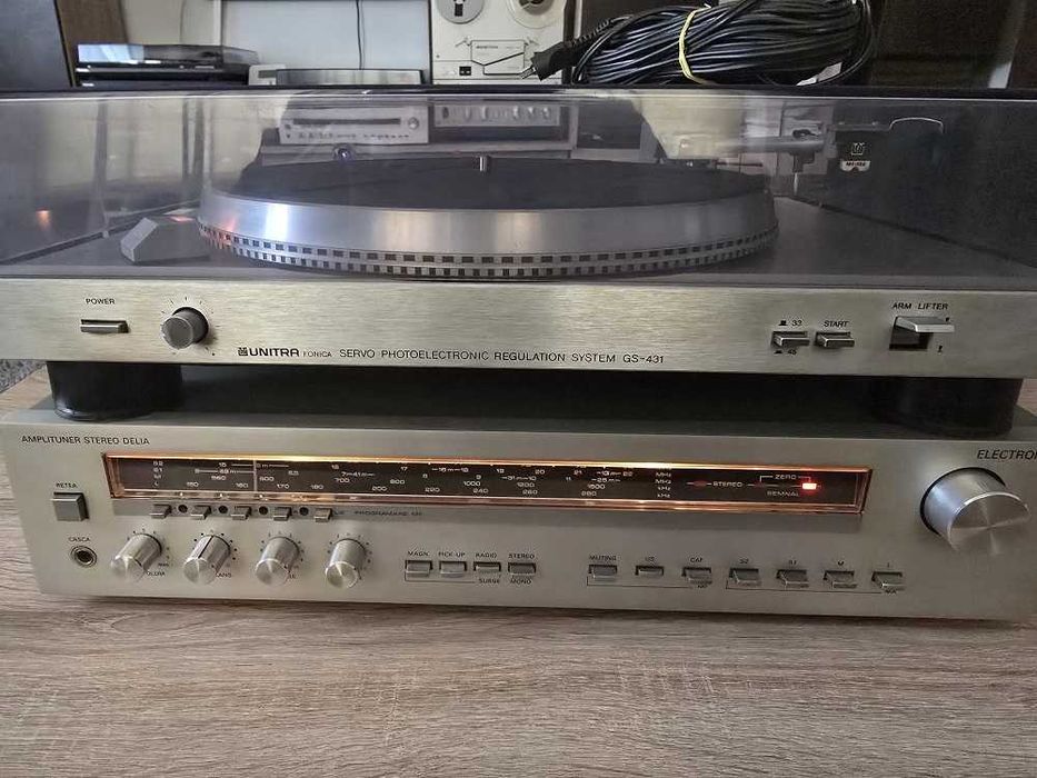 Vand  amplificator Aplituner Delia si Pick-up Unitra GS431