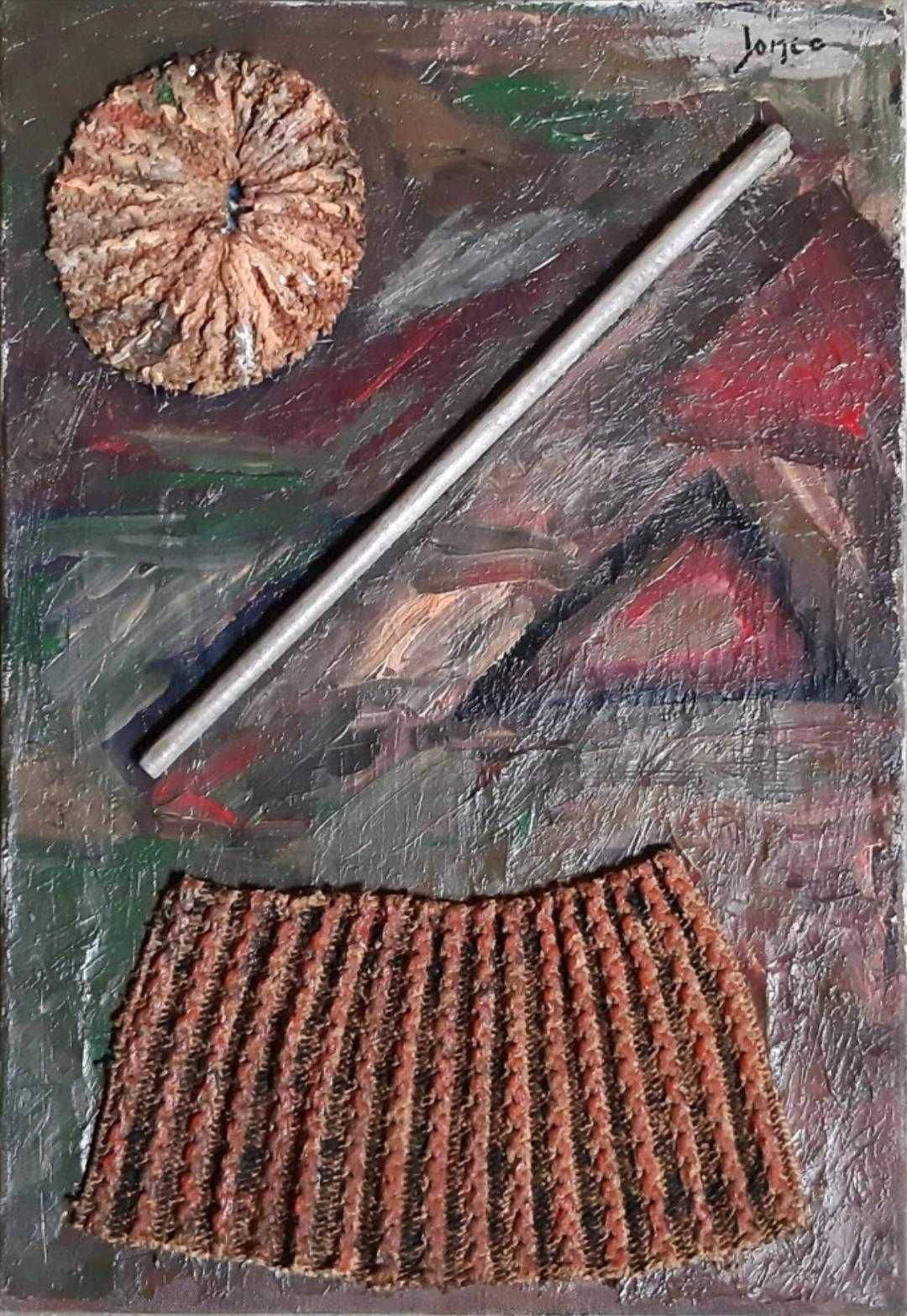 Marcel Iancu (Marcel Janco) Ulei pe pânză, Semnat, Dim. 38 x 55 cm
