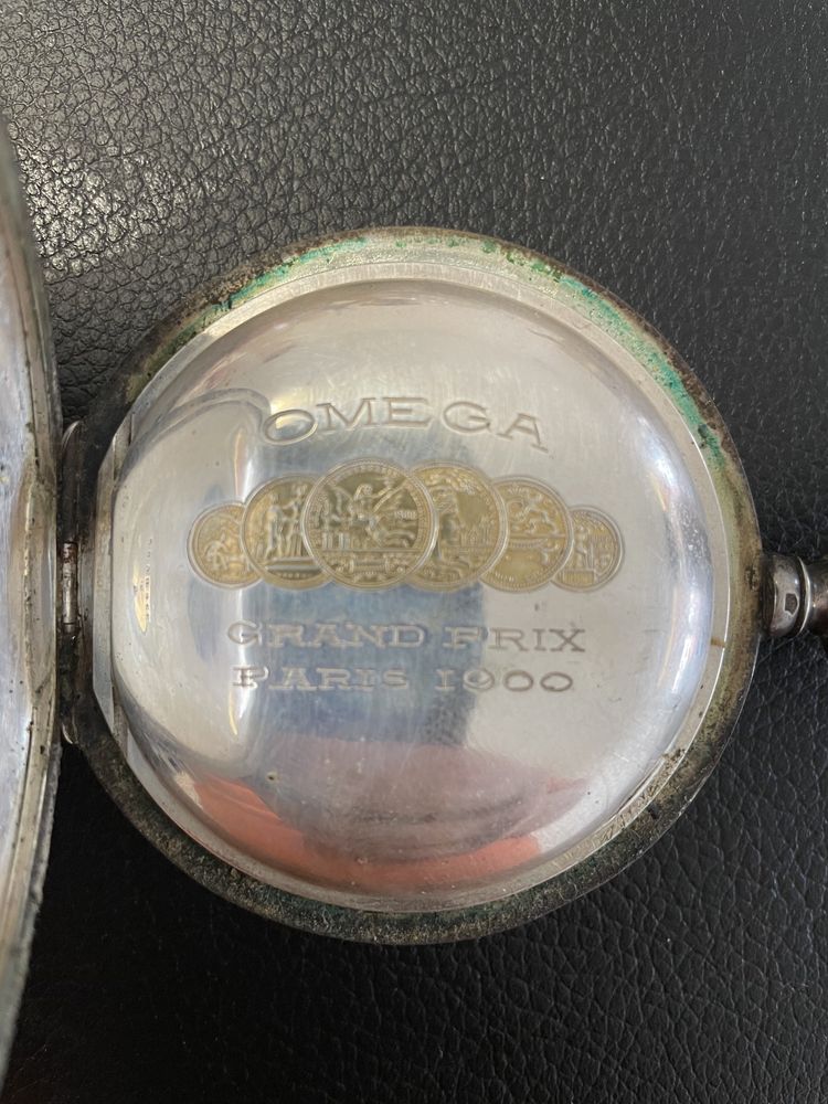 Ceas de buzunar Omega argint masiv 1900