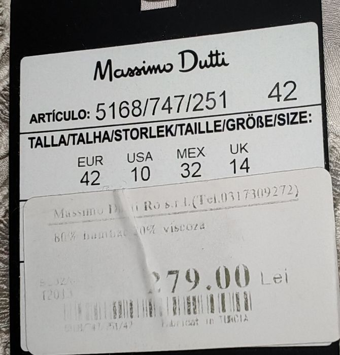 Bluza Massimo Dutti mărimea 42 noua cu eticheta.
