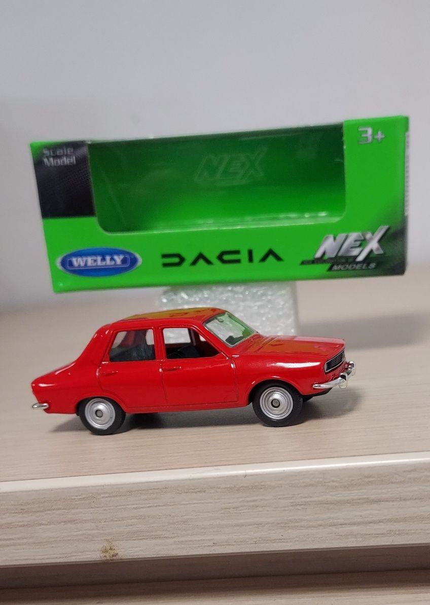 Macheta Dacia 1300 Welly+revista Dacia 1310-masinuta vintage colectie