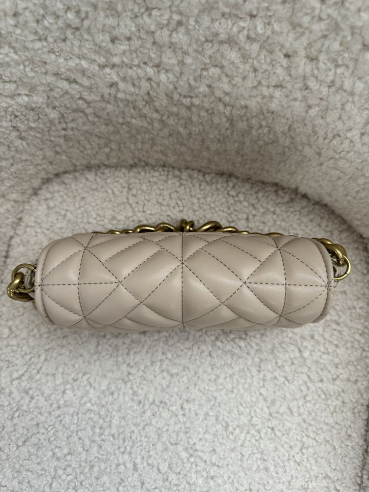 Zara beige quilted with gold