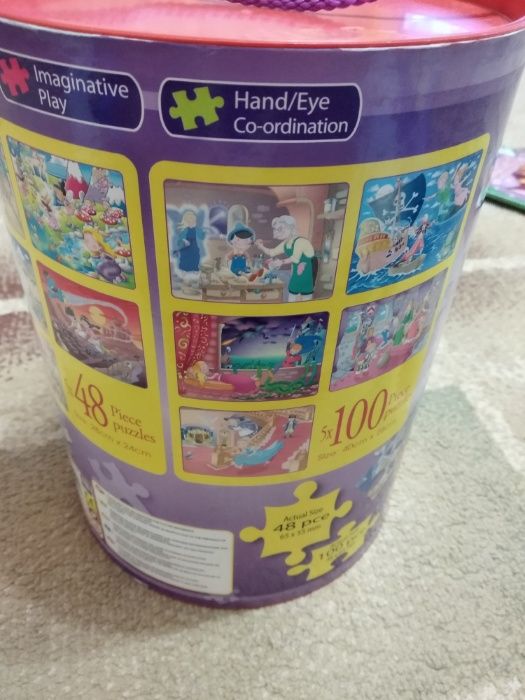 Срочно НАБОР сказочных паззлов 10 наборов в 1 за 4000 не пользовались