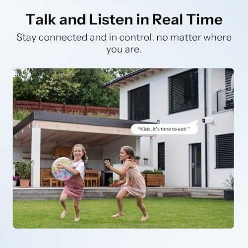 Нова Външна смарт камера 2K с цветно нощно виждане, AI проследяване