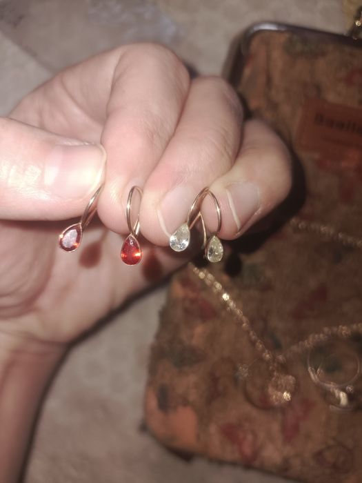 Сырга кыздарга позолоченные