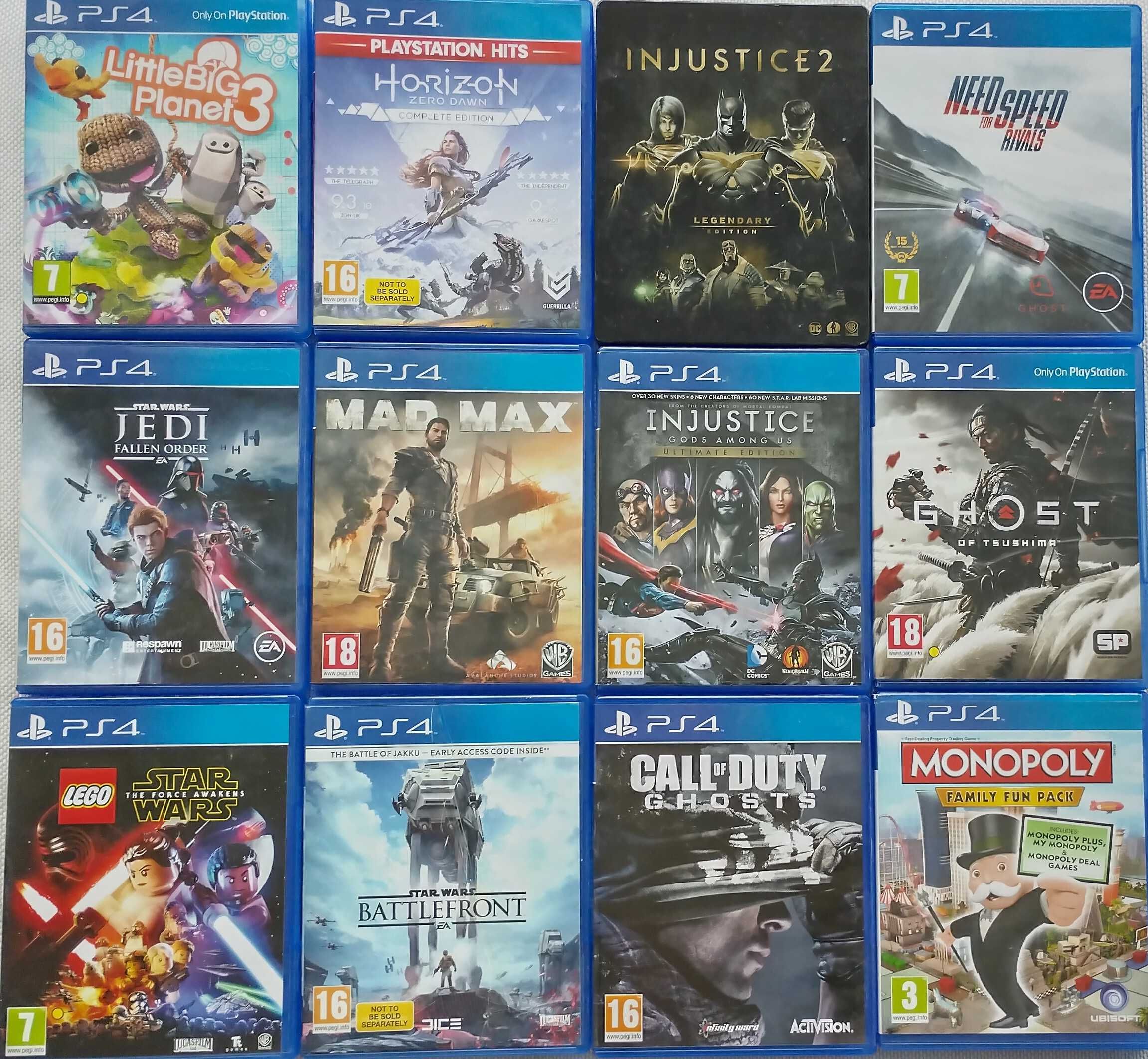 PlayStation 4 1TB конзола заедно с 12 игри