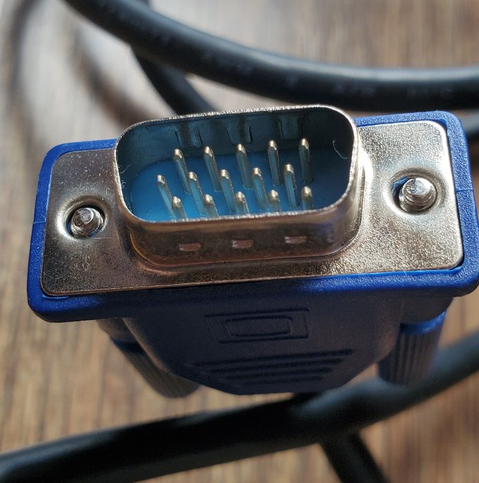 Кабел: VGA -> VGA (мъжко-мъжко), 1.8m - нов