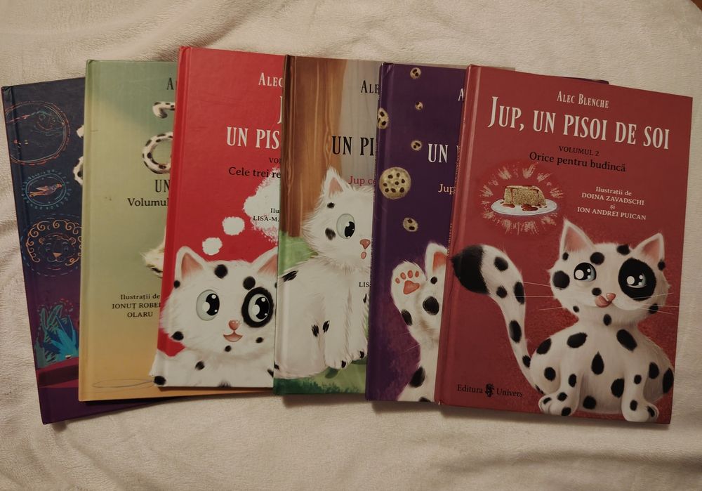 Cărți pt copii din seria "Jup, un pisoi de soi"