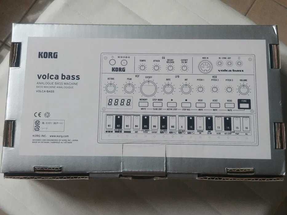 Korg Volca Bass – аналогов бас синтезатор, пълен комплект