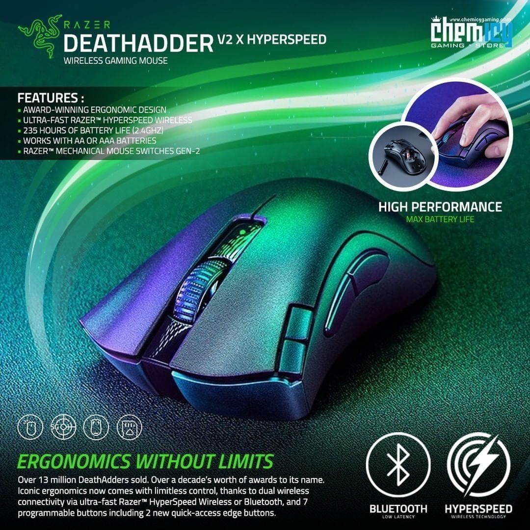 СКИДКА! RAZER DeathAdder V2 X Wireless Беспроводная мышка/мышь