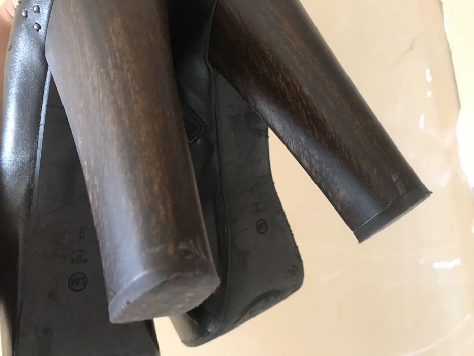 Боти ест. Кожа / дебел ток