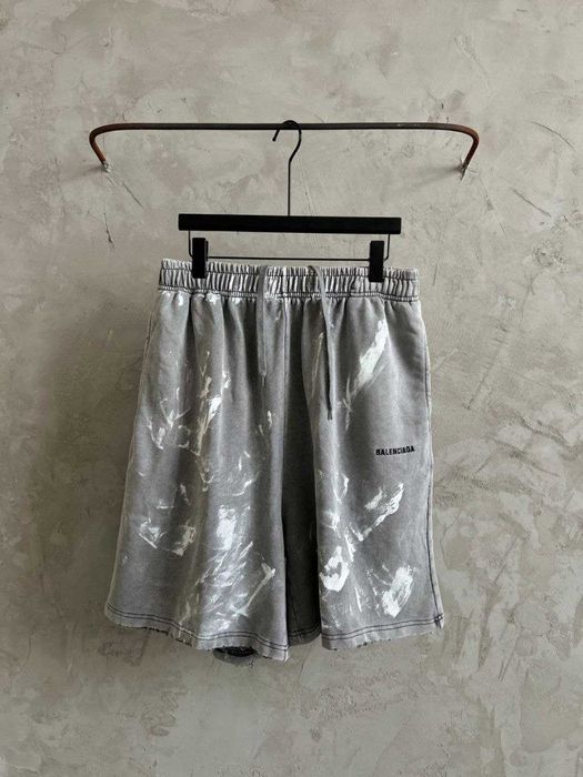 Мъжки къси панталони и тениска Tshirt BALENCIAGA нов модел