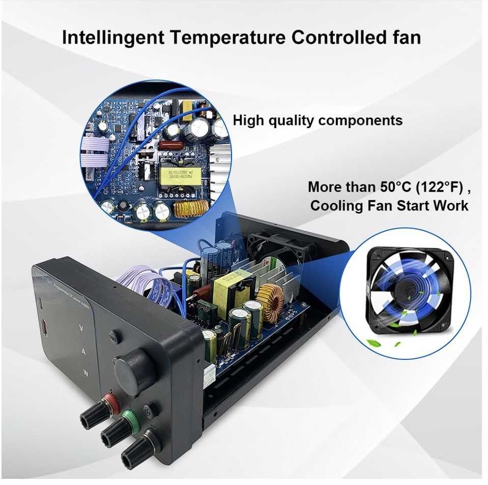 Sursa laborator de curent continuu programabila 30V 10A 300W USB A / C