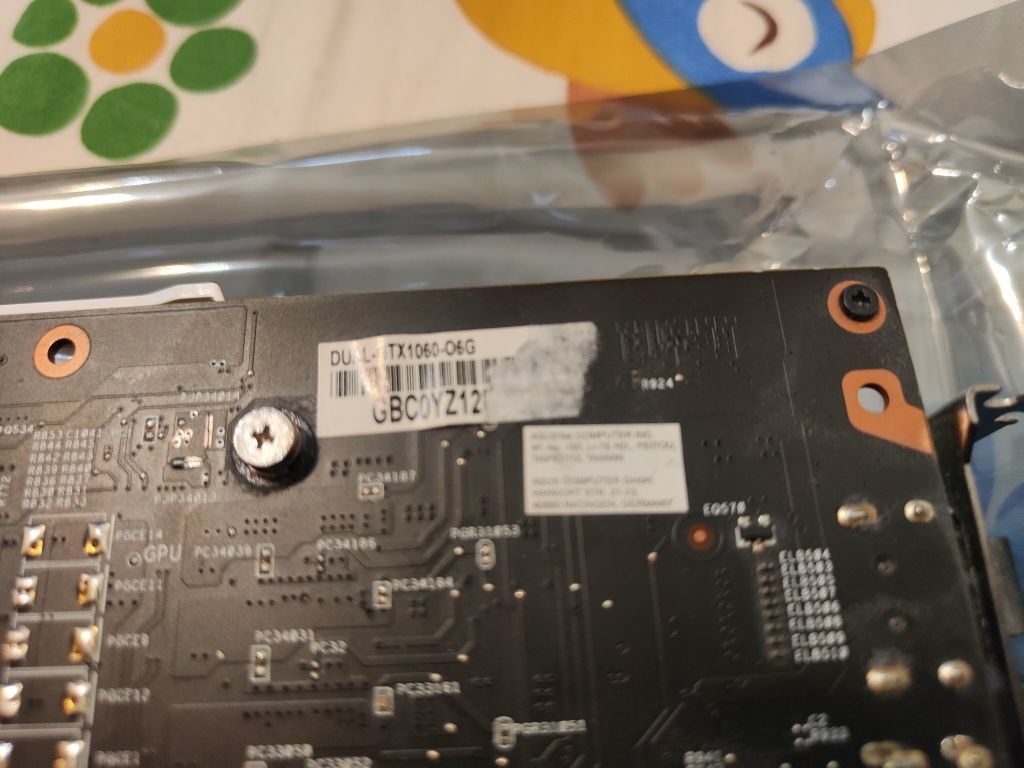 Nvidia GTX 1060 6GB Asus placa video