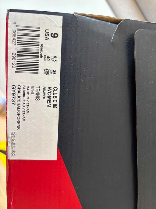 Reebok Club C 85 Women – нови дамски кожени маратонки, размер 40