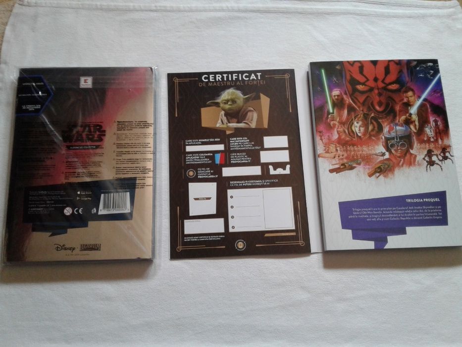 Album/ catalog/ glasor Star Wars pentru cartonase Kaufland, nou
