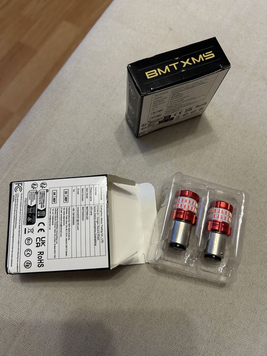 Led P21/4w lumina rosie, set 2buc