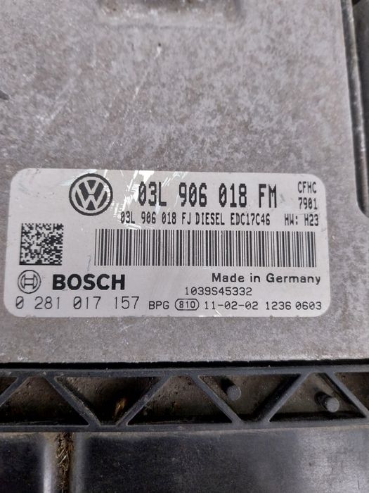 Компютър двигател 2.0TDI 03L906018FM 0281017157 EDC17C46 H22